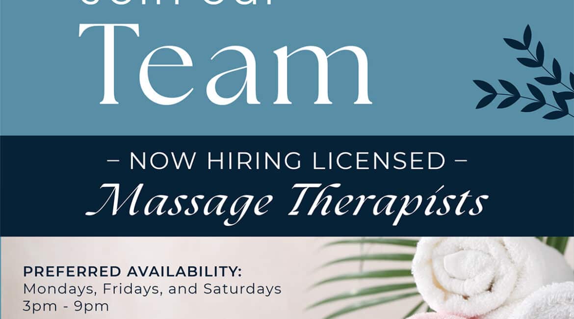 Now Hiring Massage Therapists Buffalo Holistic Center